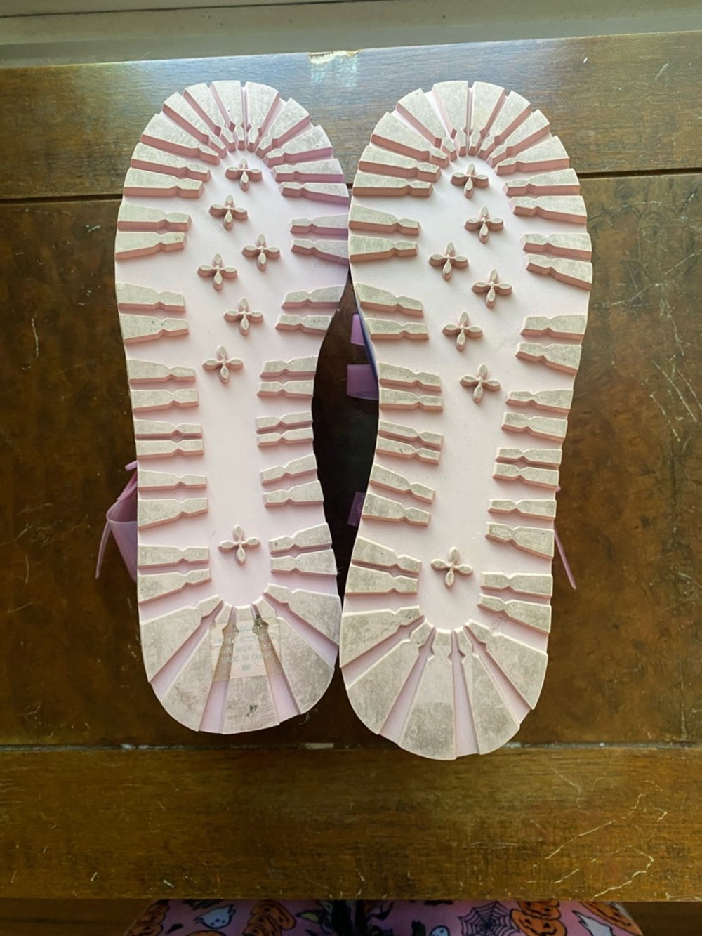 Sugarthrillz Pink Platform Jelly Sandals with Daisy Accents - Picture 3 of 3